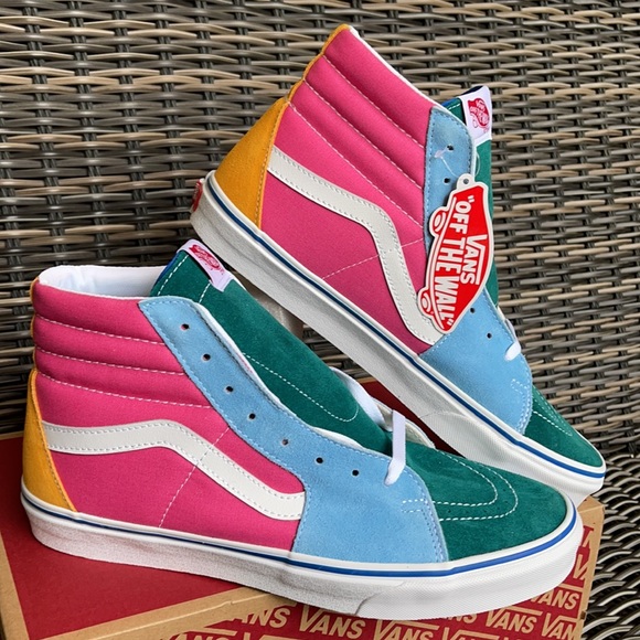Vans SK8-Hi Suede/Canvas Multi/Brig MENS - Picture 6 of 16